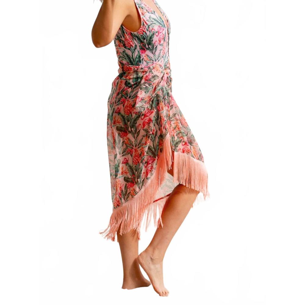 NEW LIA SAHARA fringed pareo in welcome to miami